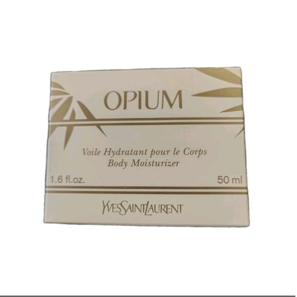 Vintage Yves Saint Laurent Opium Body Moisturizer 1.6 fl oz 50ml NEW YSL Travel - Picture 1 of 3